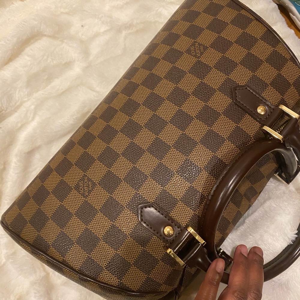 Louis Vuitton Brown Damier Ebene Top-Handle Satchel